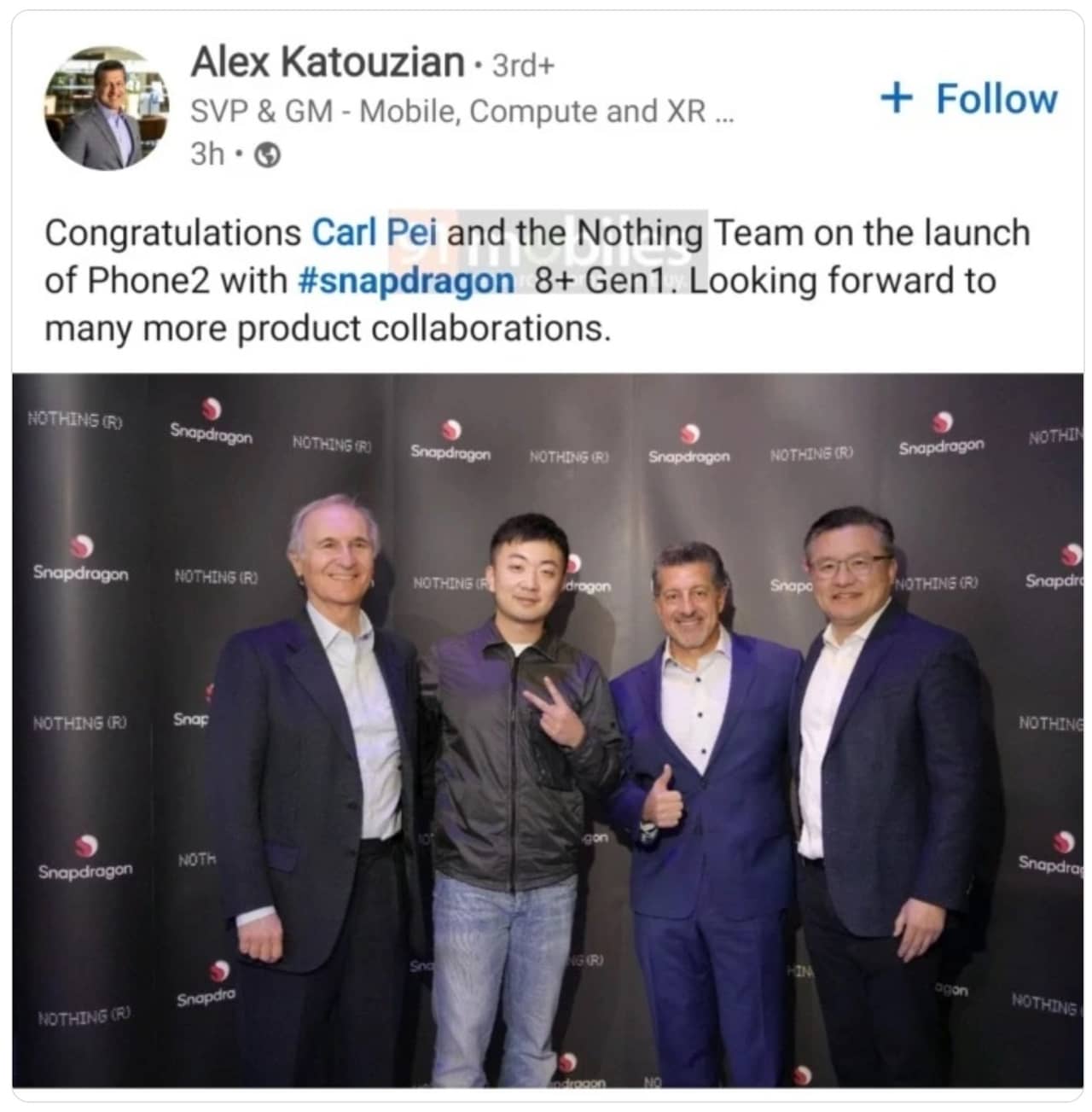 Nothing Phone (2) Snapdragon 8+ Gen 1 Leak