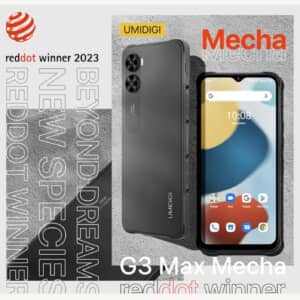 UMIDIGI新スマホのUMIDIGI G3 Max MechaがRed Dot Design Awardを受賞したらしい