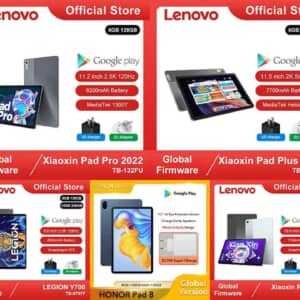 Xiaoxin Pad 2022が114.99ドル～など！Lenovo、HONORのタブレットがセール中！