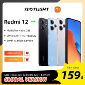 Redmi 12の激安クーポン貰った！適用で120ドルから！14日まで！