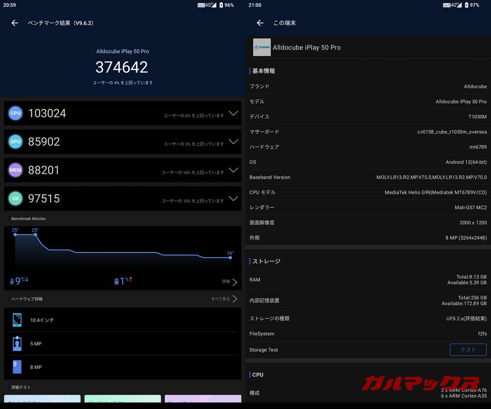 ALLDOCUBE iPlay 50 Pro antutu-08221443
