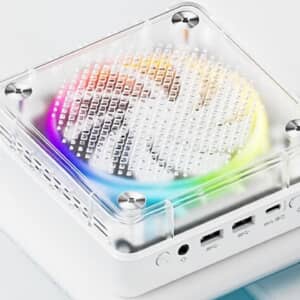 Skybarium MN5X 冰魄のスペックまとめ！ど派手に光る半透明ボディにRyzen 7 7735HS搭載のミニPC！