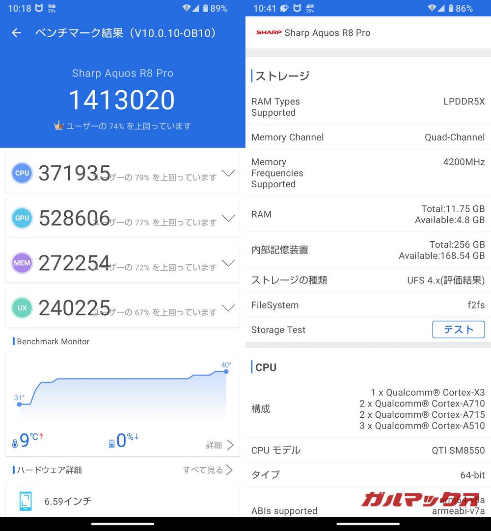 AQUOS R8 pro antutu-09181336