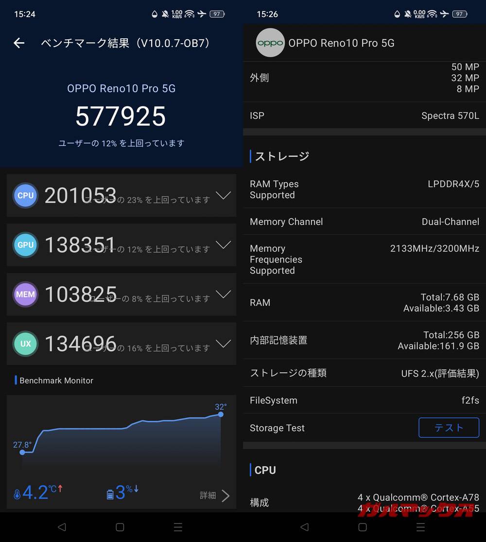OPPO Reno10 Pro 5G antutu-10302001