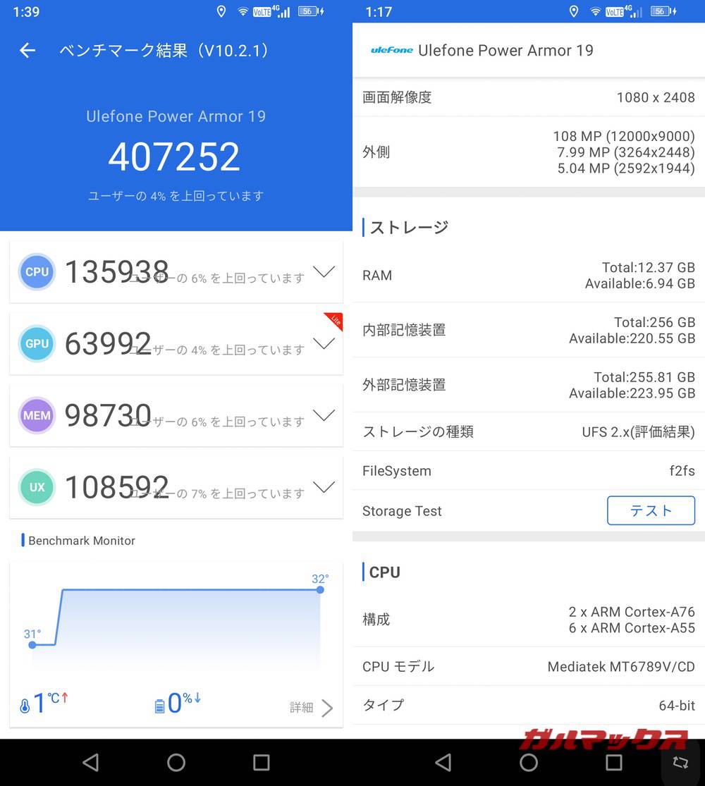 Ulefone Power Armor 19 antutu-02282025