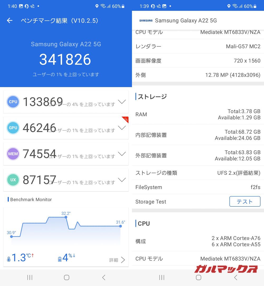 Galaxy A22 antutu-05211422
