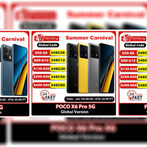 POCO X6 Proがメガセールで261ドル！X6 5GやM6も安くなるぞ！