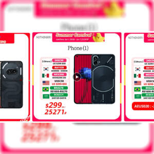 Nothing Phone (1)(2)(2a)がAliExpressでセール！Nothing Earシリーズも安くなるぞ！