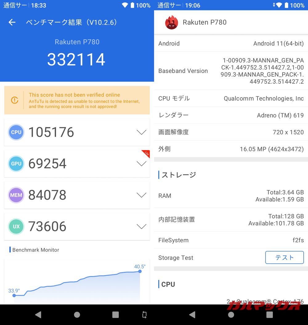Rakuten Hand 5G antutu-06101612