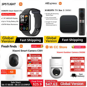 Xiaomi Smart Band 8 ProほかWEBカメラやTV BOXがAliExpressでセール！