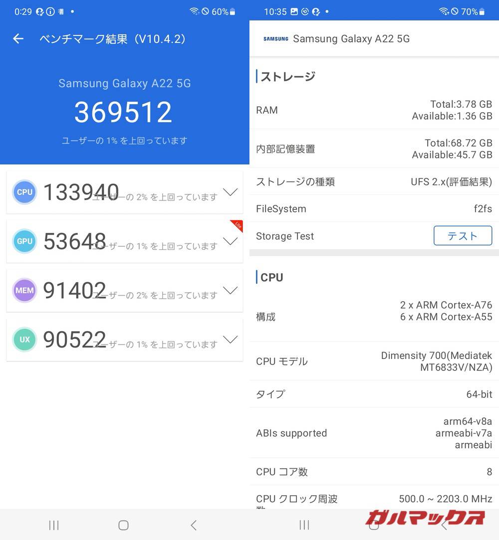 Galaxy A22 5G antutu-12261404