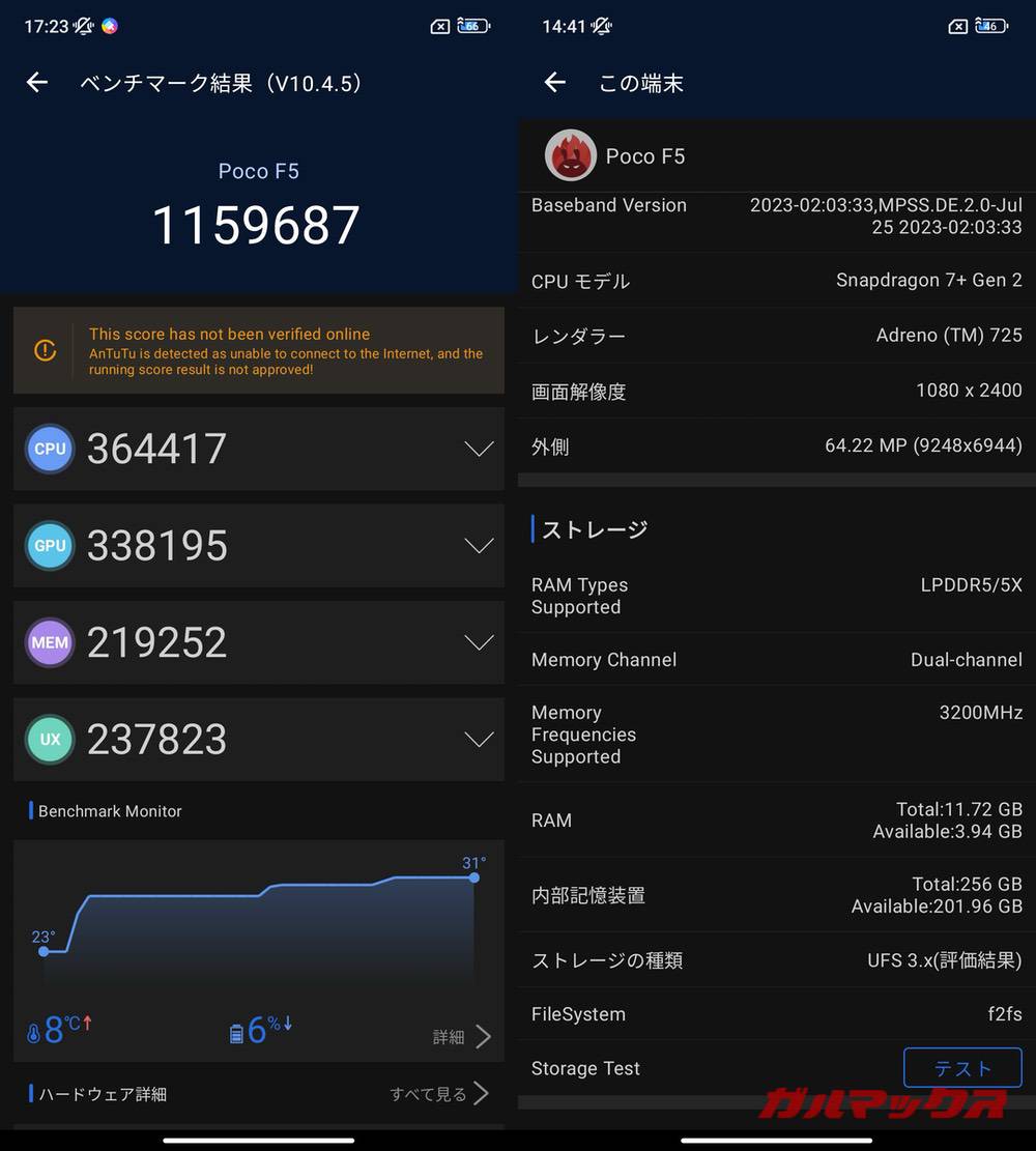 Redmi Note 12 Turbo antutu-03231401