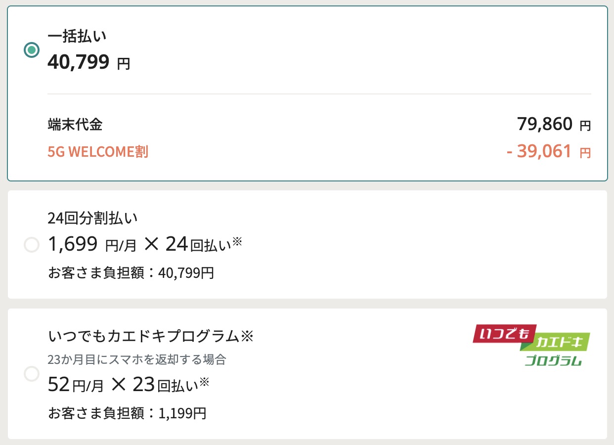 irumo Pixel 9a MNP乗り換えで39,061円引き