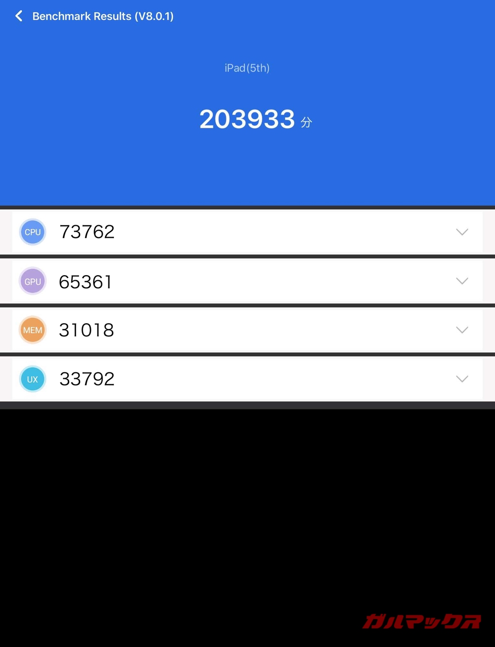 iPad 第5世代 antutu-07191348